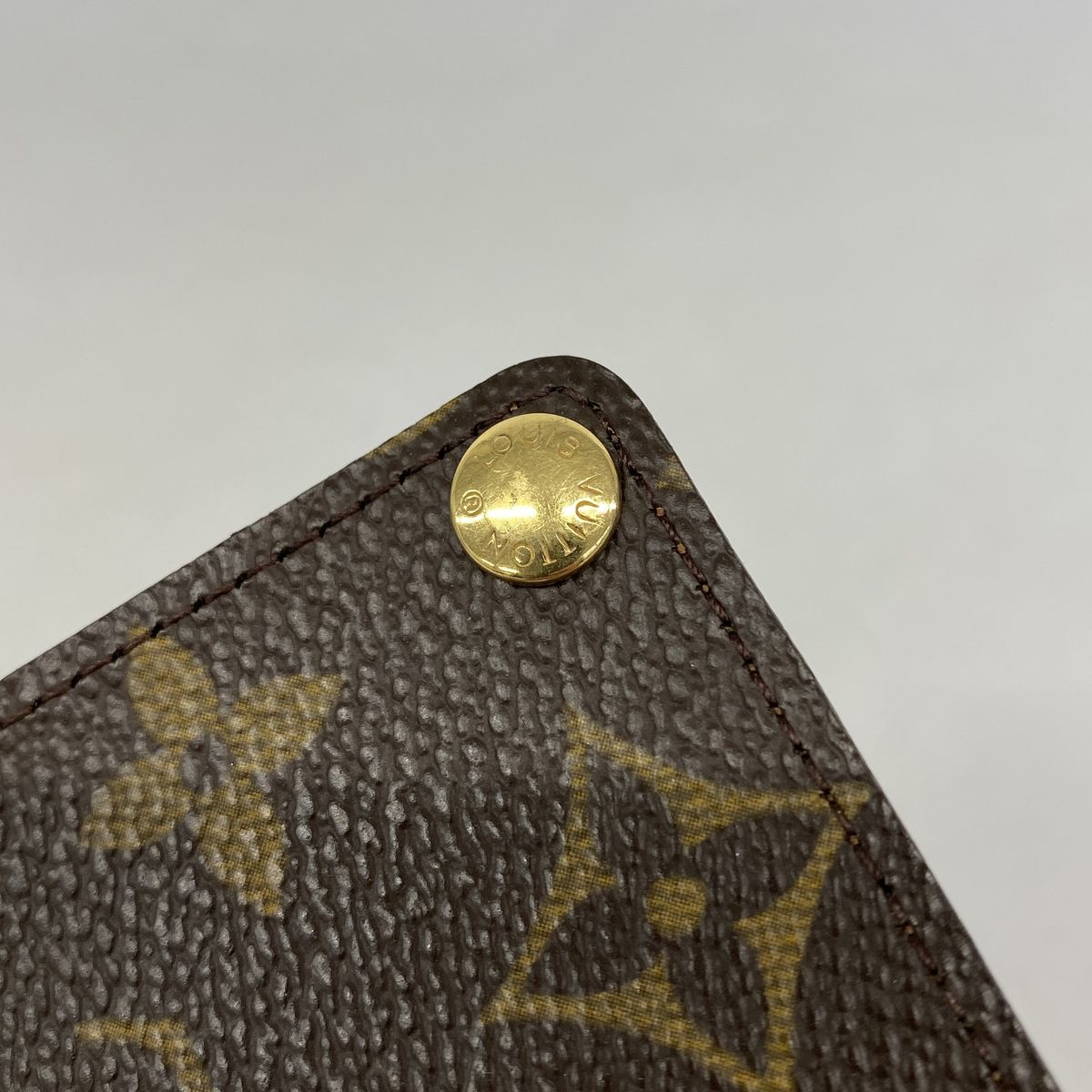Louis Vuitton Card Case Monogram Porto Cartes Credit Pression Brown — view 7