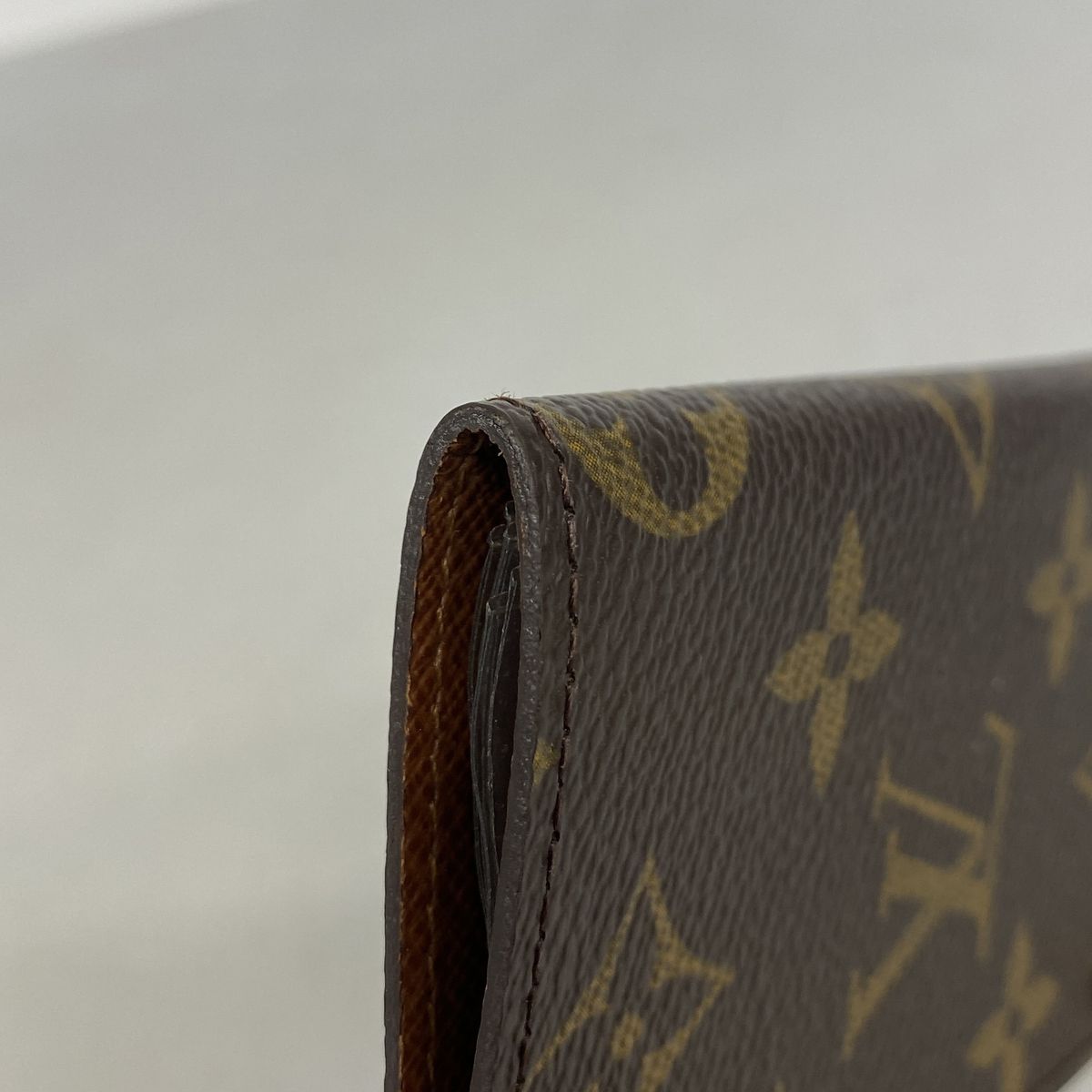 Louis Vuitton Card Case Monogram Porto Cartes Credit Pression Brown — view 6