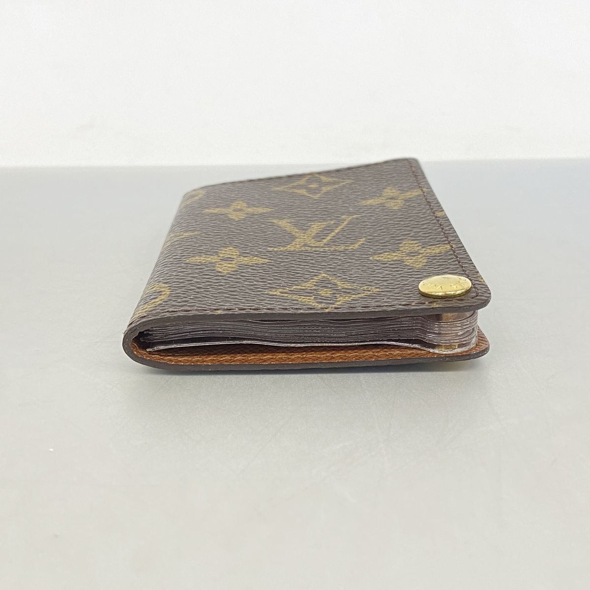 Louis Vuitton Card Case Monogram Porto Cartes Credit Pression Brown — view 2