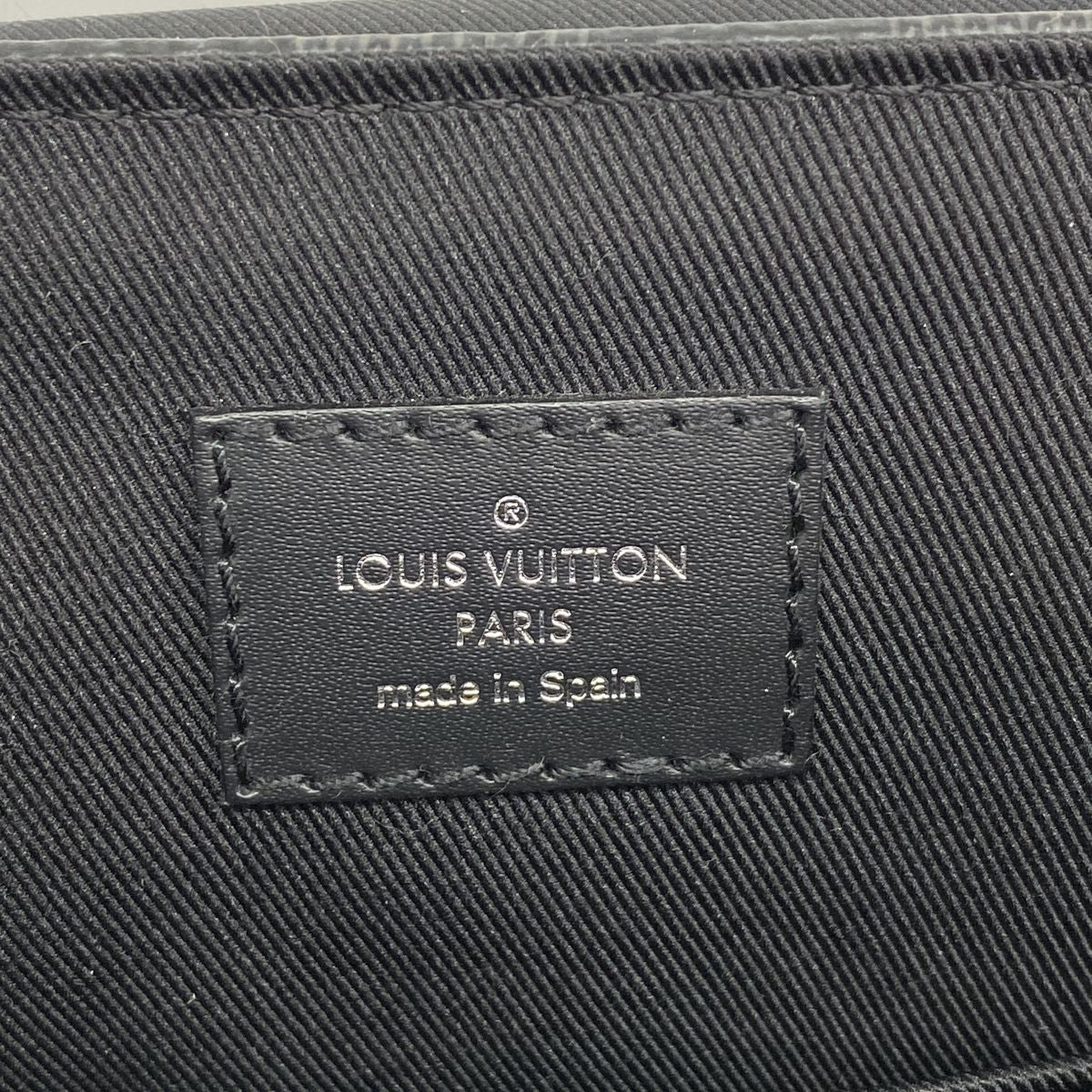 Louis Vuitton Shoulder Bag Damier Graphite District PM Black Gray — view 5