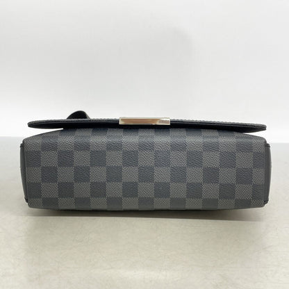 Louis Vuitton Shoulder Bag Damier Graphite District PM Black Gray — view 3