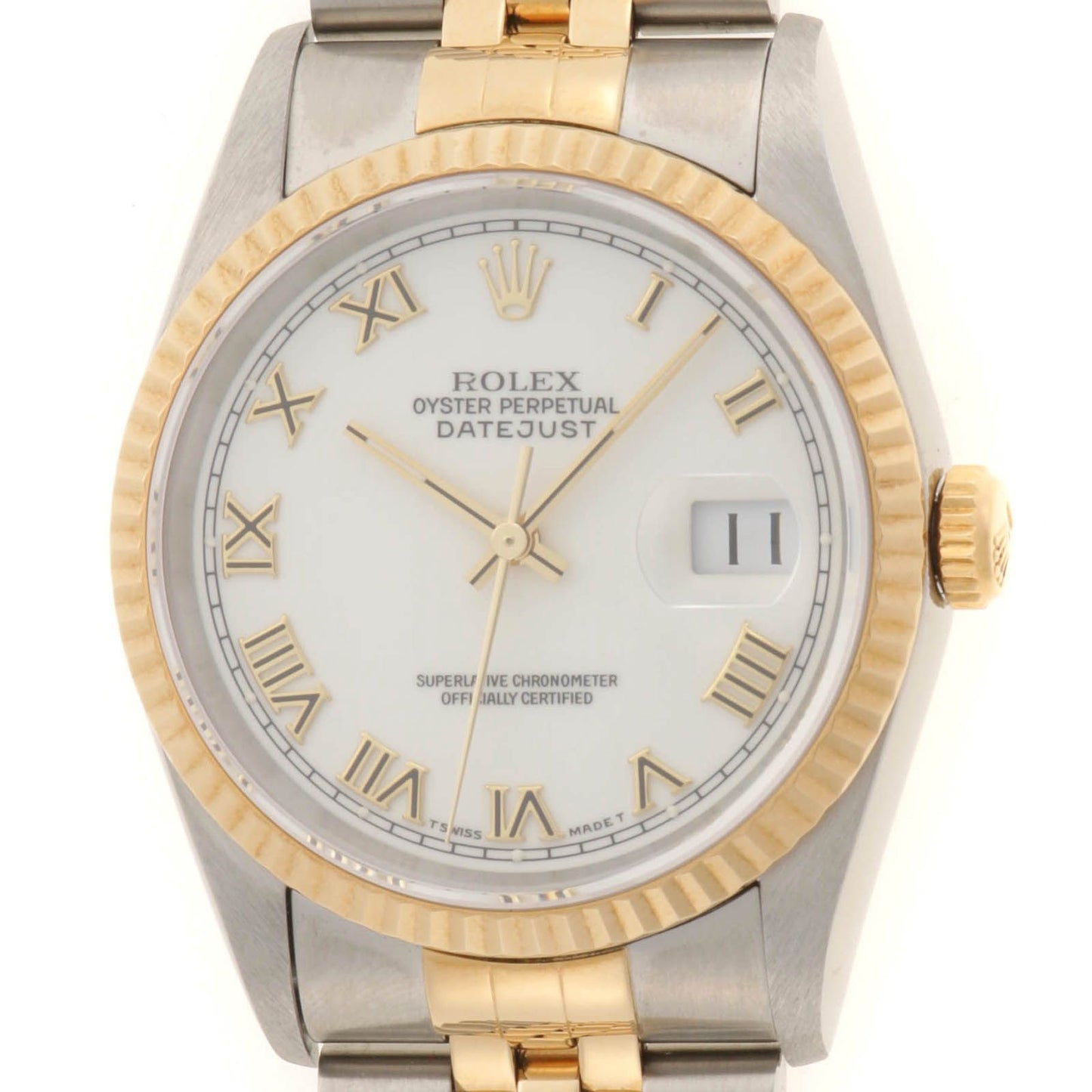 Rolex Datejust Watch Stainless Steel White Automatic