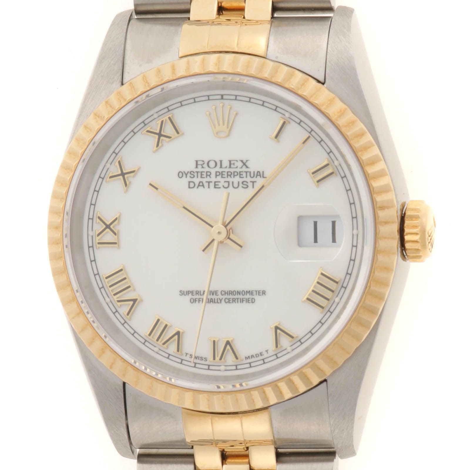 Rolex Datejust Watch Stainless Steel White Automatic