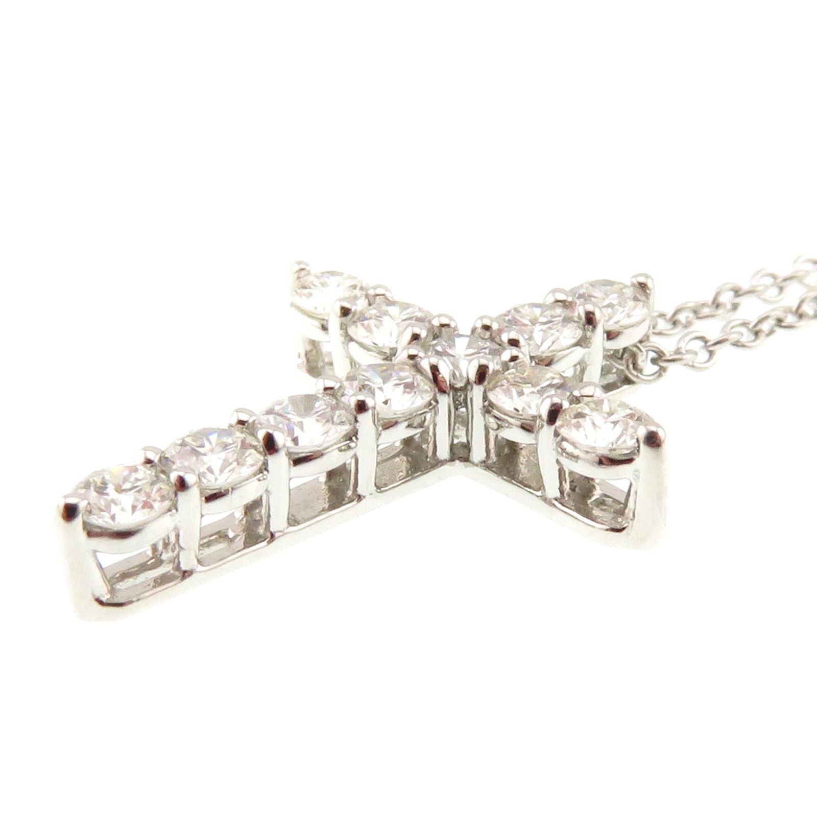 Tiffany & Co Small Cross Necklace Diamond — view 4