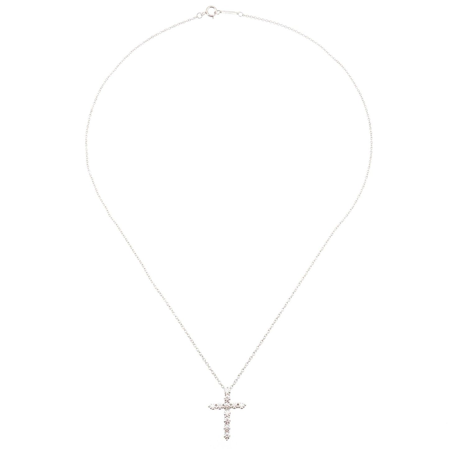 Tiffany & Co Small Cross Necklace Diamond — view 2