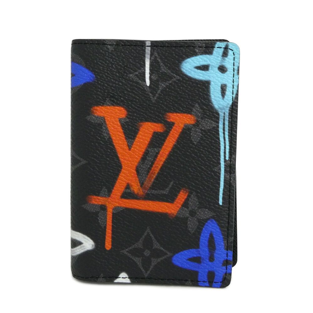 Louis Vuitton Pocket Organizer Monogram Eclipse Black Card Case