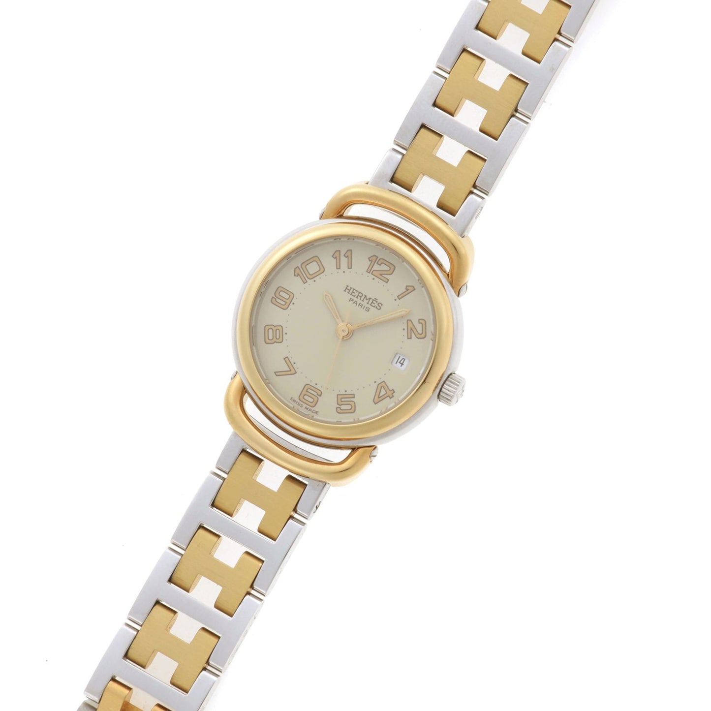 Hermes Pullman Watch Stainless Steel Ivory — view 2
