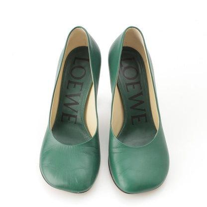 Loewe Toy Goat Leather Heels Pumps Green — view 2