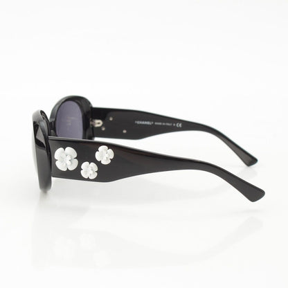 Chanel Camellia Sunglasses Eyewear Black — view 3