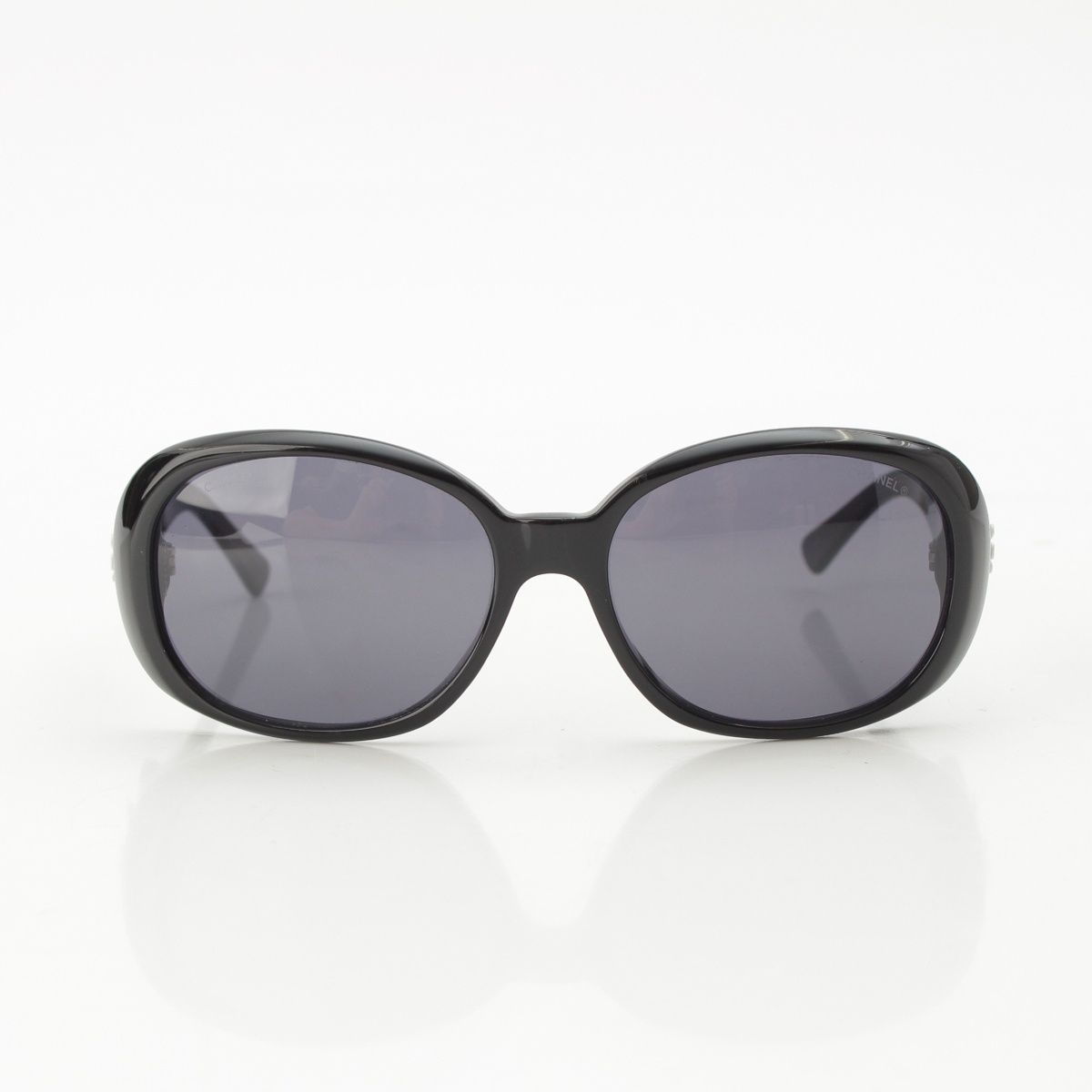 Chanel Camellia Sunglasses Eyewear Black — view 2