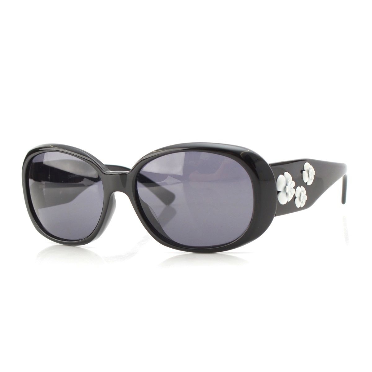 Chanel Camellia Sunglasses Eyewear Black
