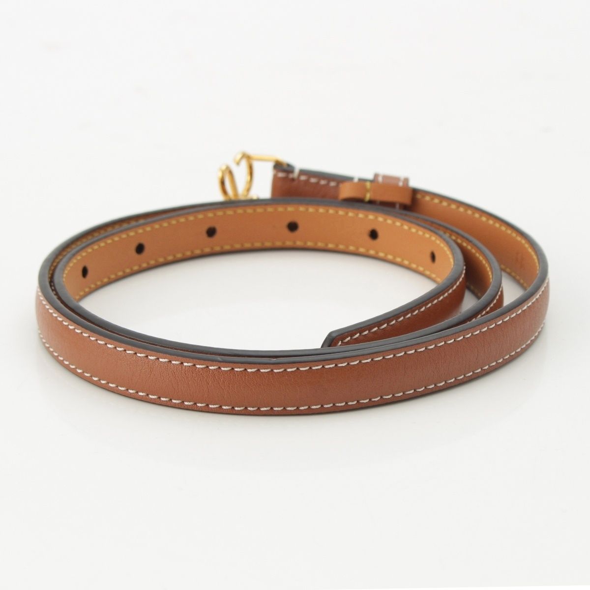 Loewe Leather L Buckle Anagram Belt Tan Brown 80/32 — view 2