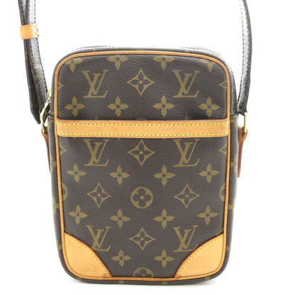 Louis Vuitton Danube Monogram Shoulder Bag Canvas Brown
