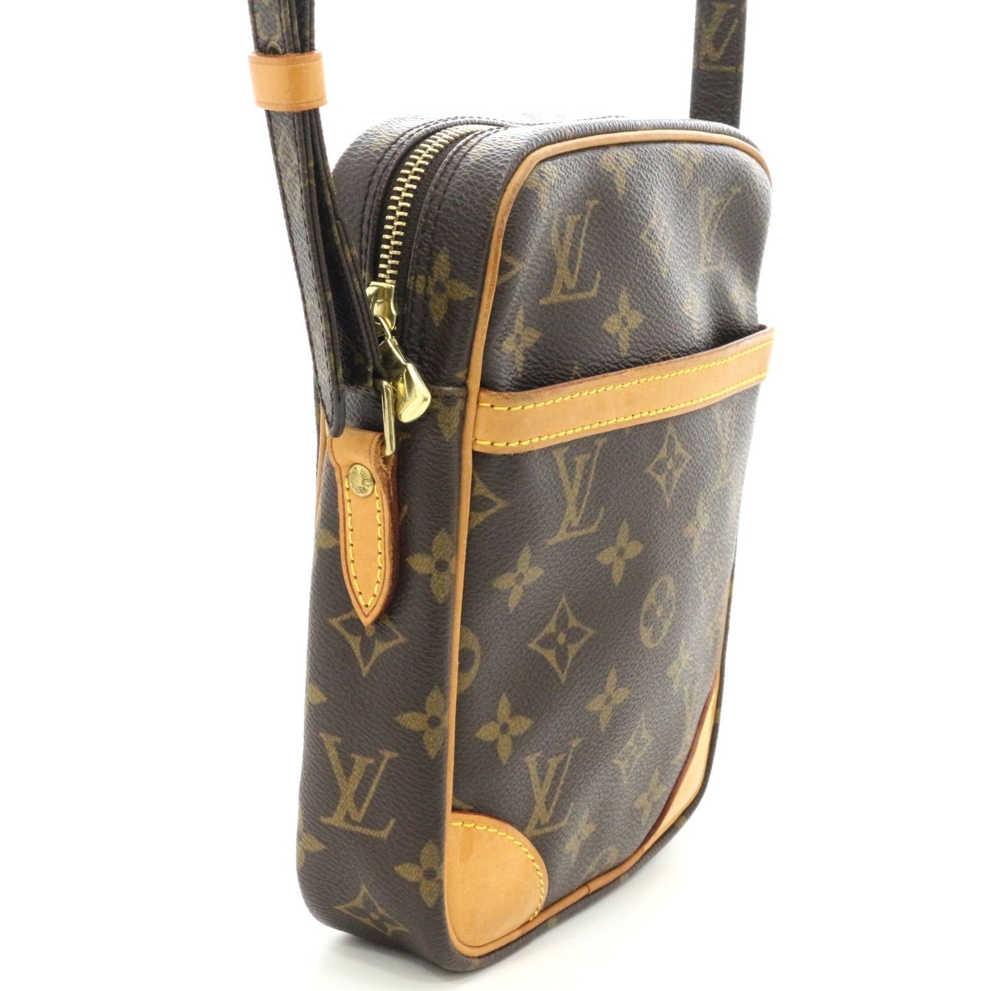 Louis Vuitton Danube Monogram Shoulder Bag Canvas Brown — view 2
