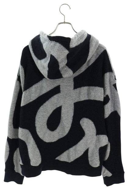Loewe Logo Applique Drawstring Zip Up Hoodie — view 2