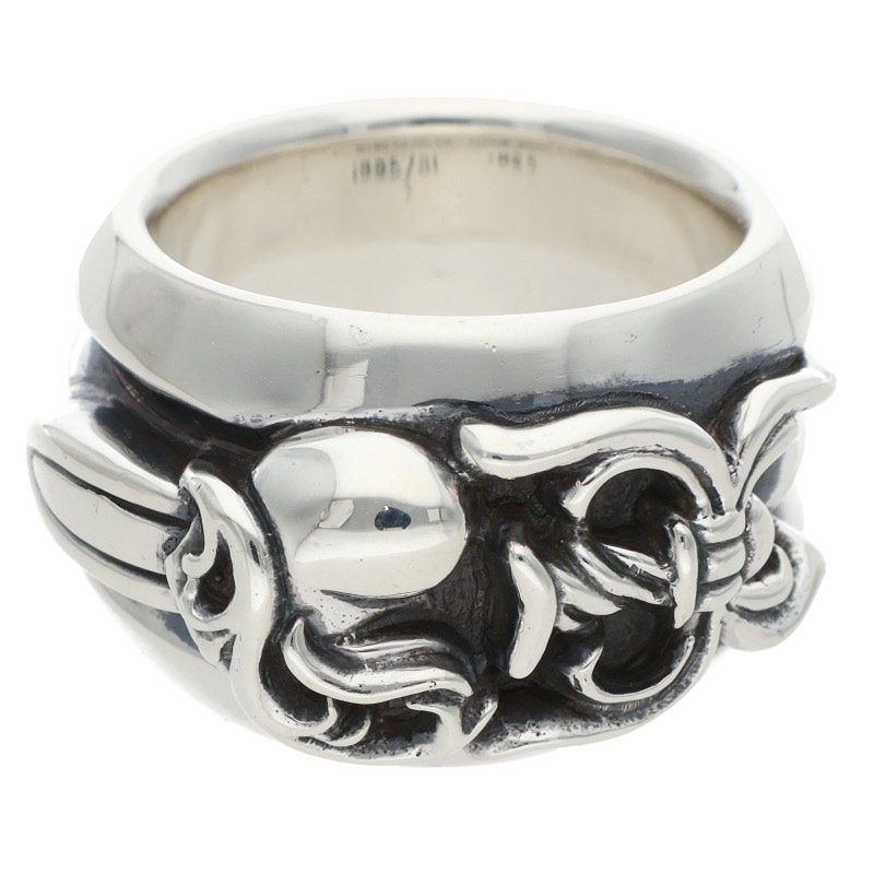 Chrome Hearts Dagger Heart Silver Ring