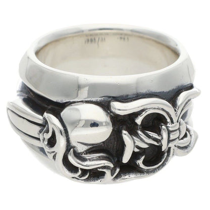 Chrome Hearts Dagger Heart Silver Ring