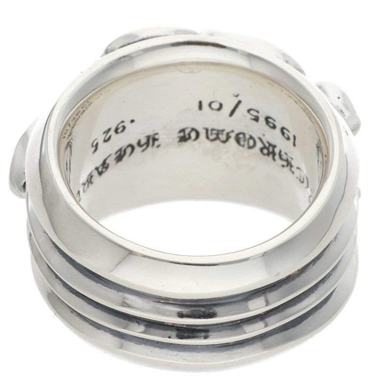 Chrome Hearts Dagger Heart Silver Ring — view 2