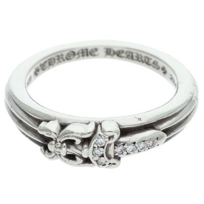 Chrome Hearts Baby P D Classic Dagger Pave Diamond Silver Ring