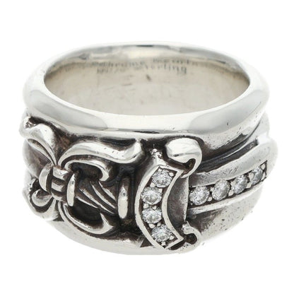 Chrome Hearts Dagger P Dmnd Pave Diamond Silver Ring