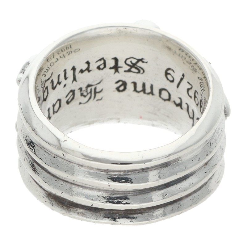 Chrome Hearts Dagger P Dmnd Pave Diamond Silver Ring — view 2