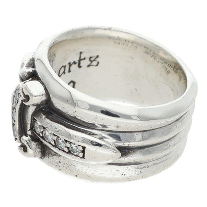 Chrome Hearts Dagger P Dmnd Pave Diamond Silver Ring — view 5