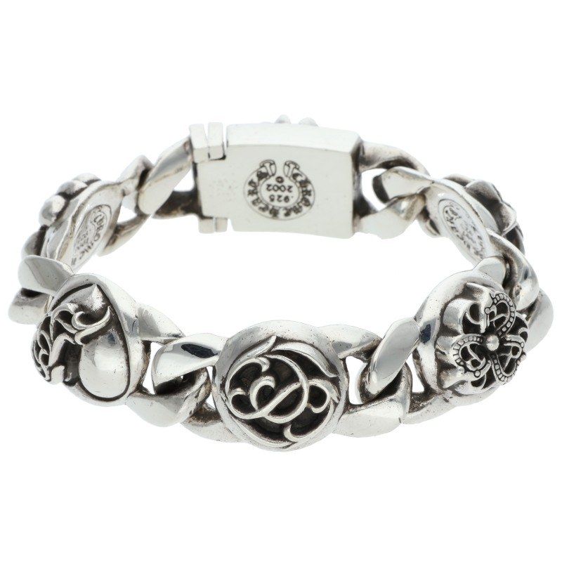 Chrome Hearts Multi Link Silver Bracelet — view 2