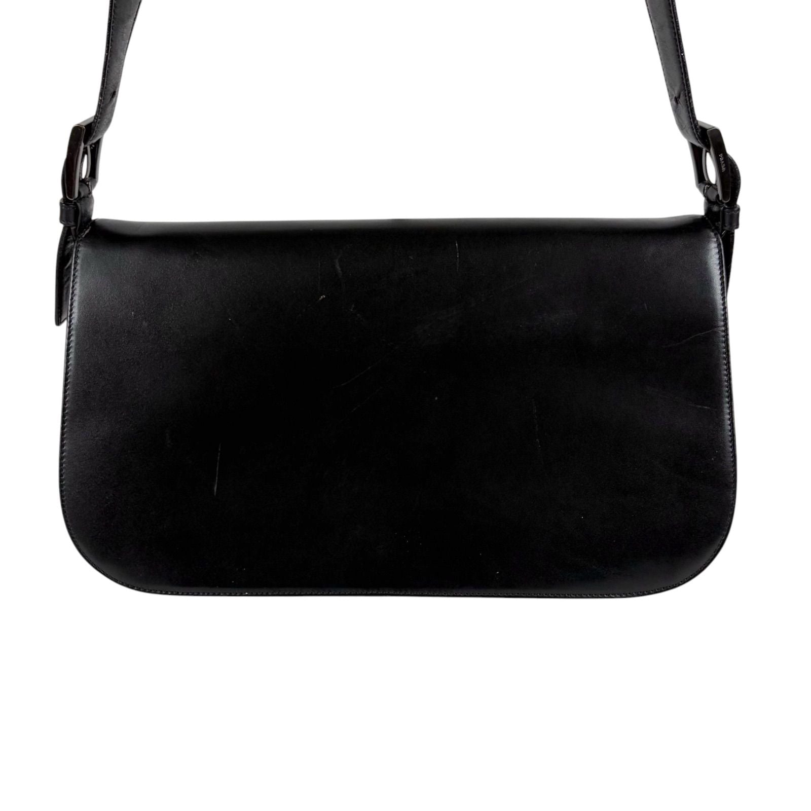 Prada Calf Leather Hobo Black Calfskin — view 5