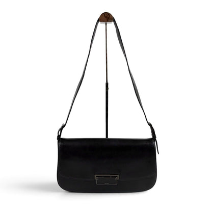 Prada Calf Leather Hobo Black Calfskin — view 2