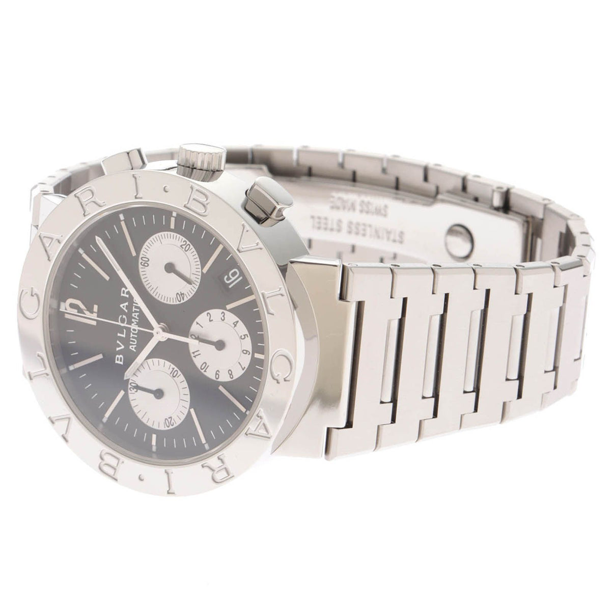 Bvlgari Watch Stainless Steel Black — view 3