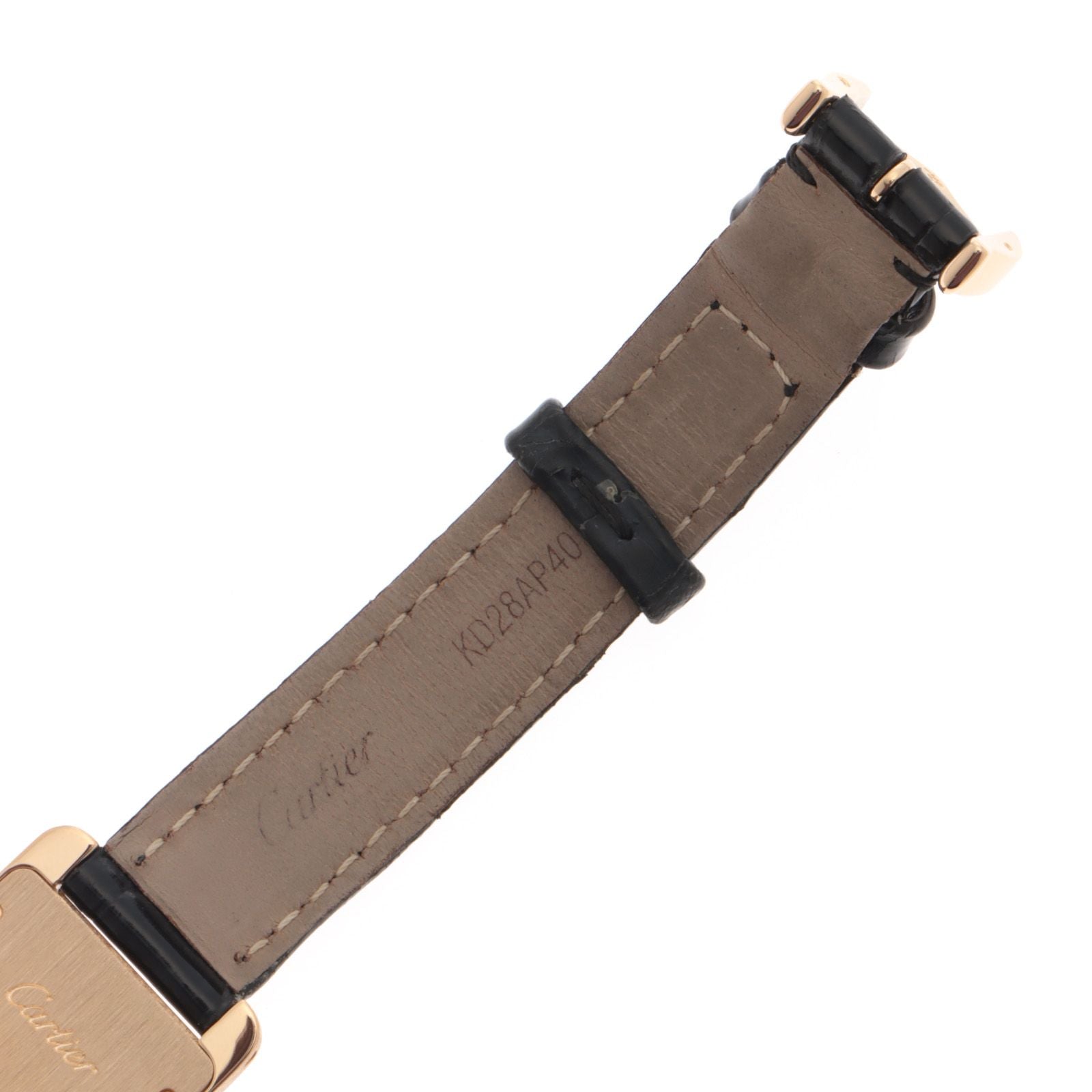 Cartier Tank Americanine SM Watch 18k Yellow Gold 18k Ivory — view 8