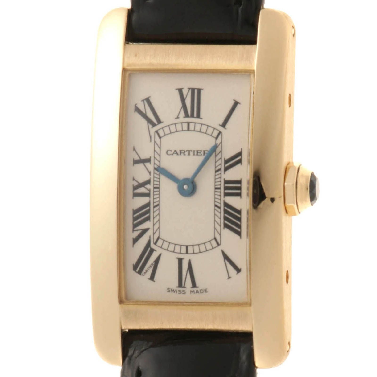 Cartier Tank Americanine SM Watch 18k Yellow Gold 18k Ivory