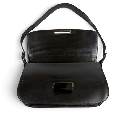 Prada Calf Leather Hobo Black Calfskin — view 6