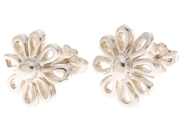 Tiffany & Co Daisy Earrings Silver — view 2