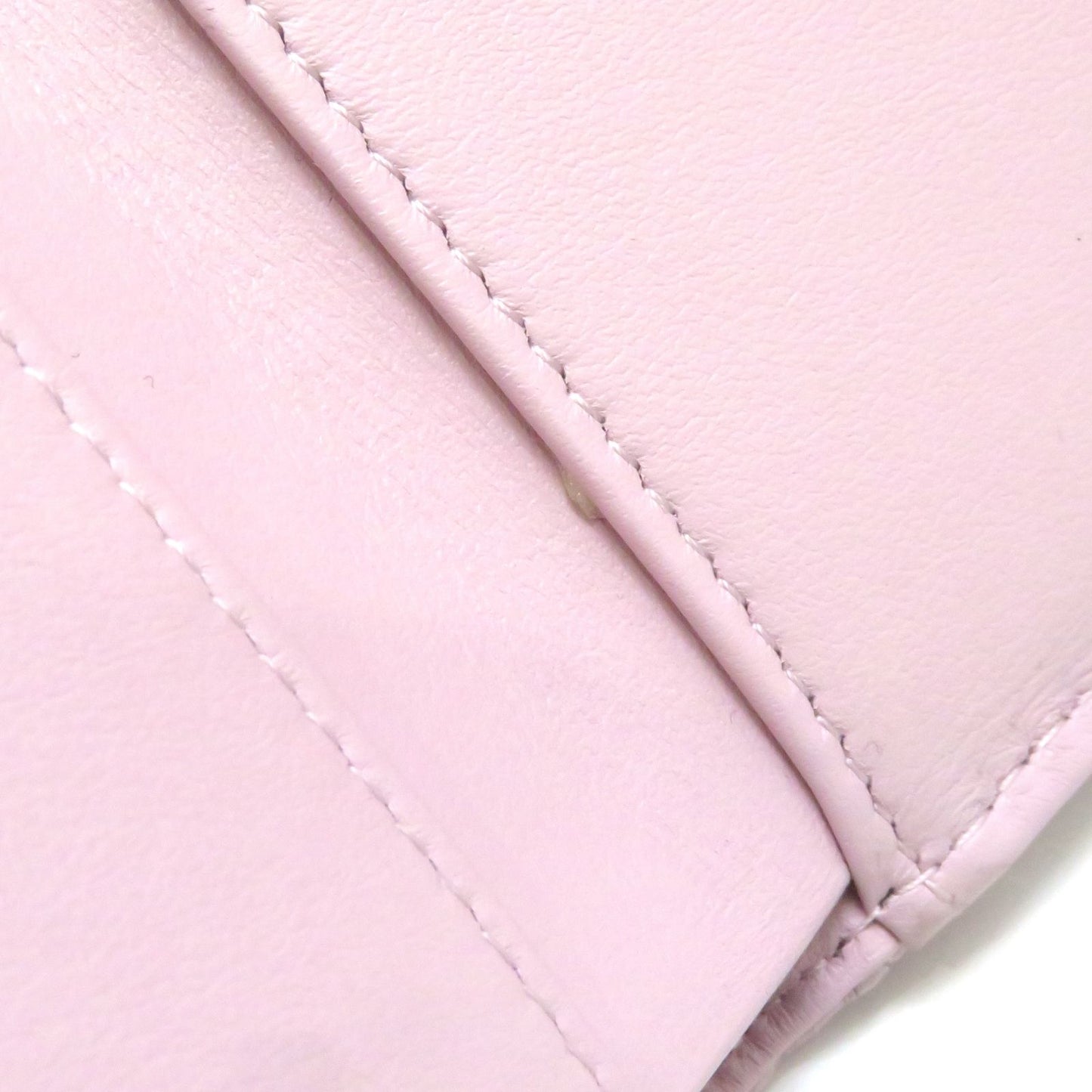 Chanel 19 Compact Wallet Light Pink Lambskin Trifold — view 8