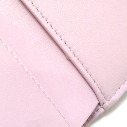 Chanel 19 Compact Wallet Light Pink Lambskin Trifold — view 8