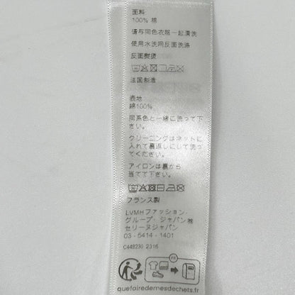 Celine White Cotton Jersey Logo Print Top — view 4