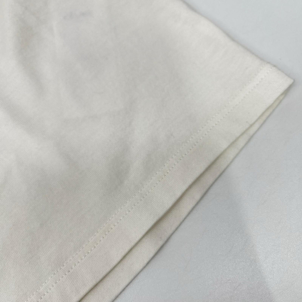 Celine White Cotton Jersey Logo Print Top — view 7