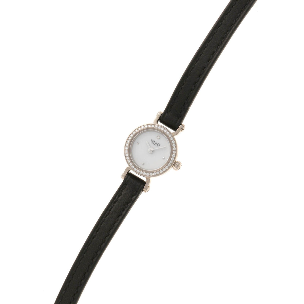 Hermes Faubourg Watch Stainless Steel White — view 2