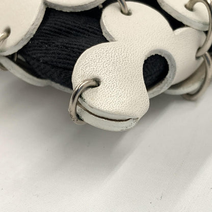Celine Flower Mini Pouch Pochette White Black — view 4