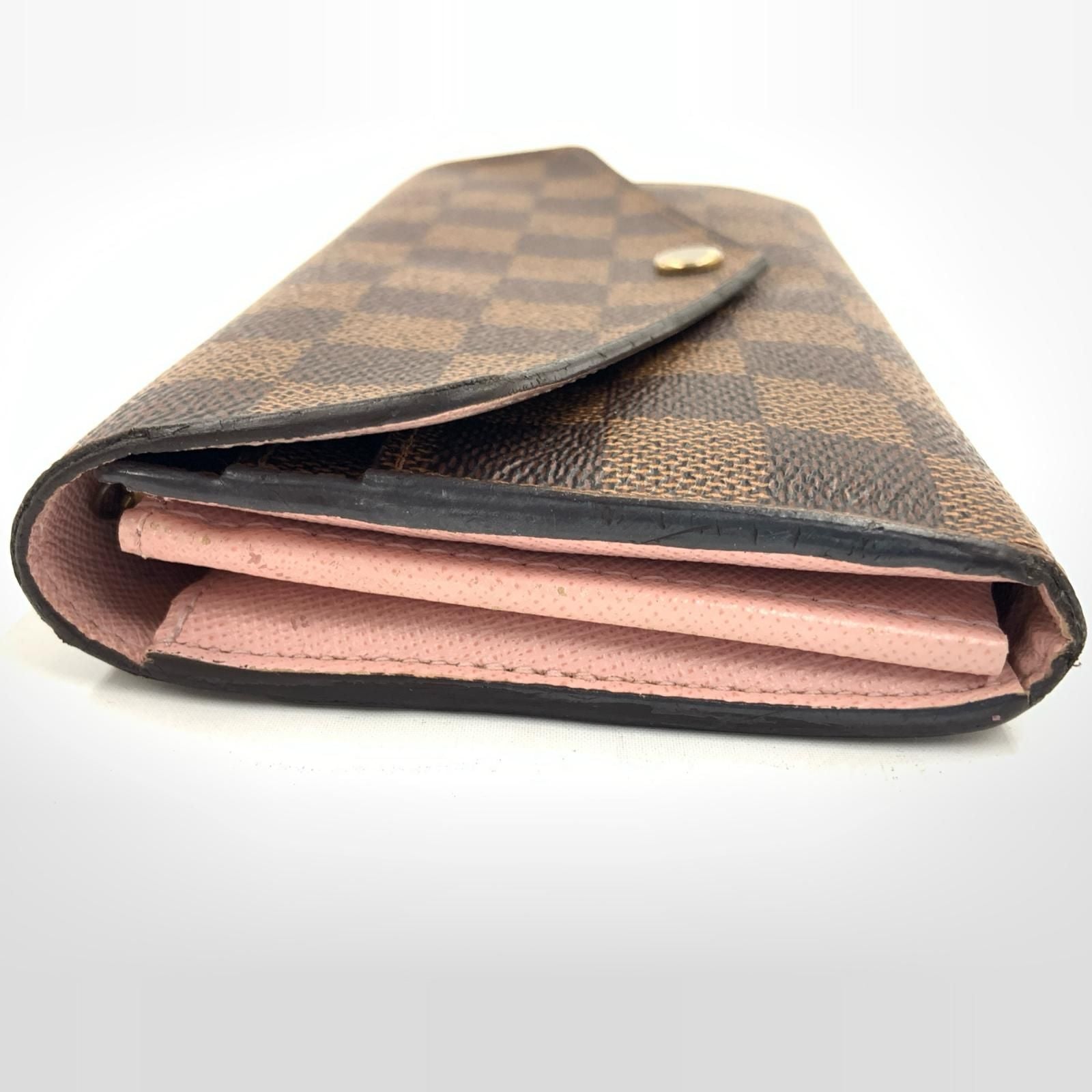 Louis Vuitton Damier Portefeuille Sarah Bifold Wallet Brown — view 4