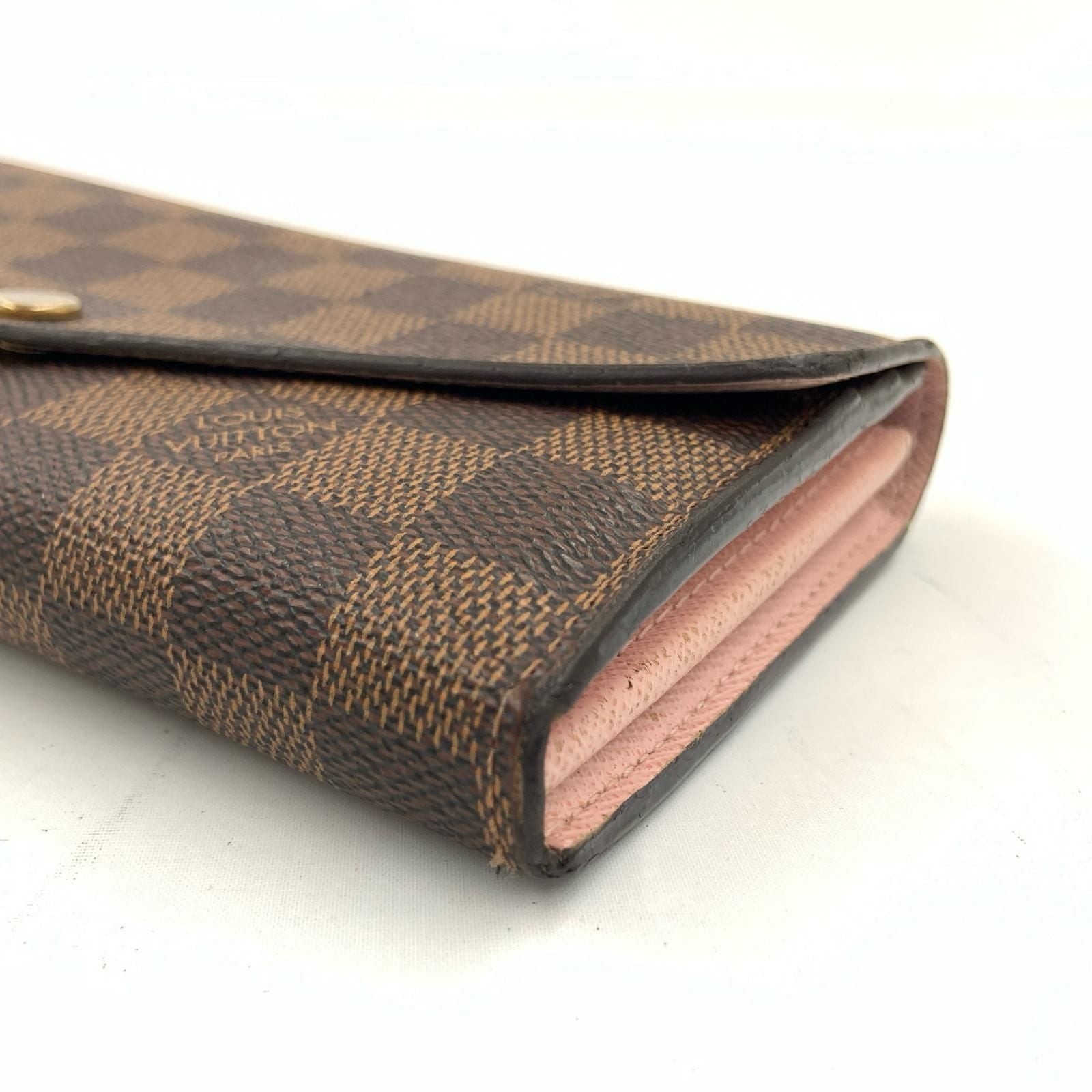 Louis Vuitton Damier Portefeuille Sarah Bifold Wallet Brown — view 5