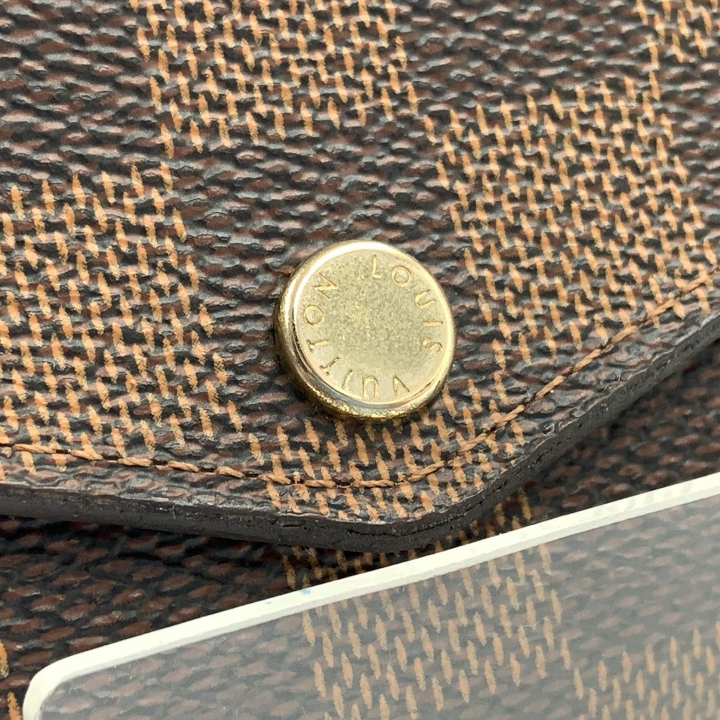 Louis Vuitton Damier Portefeuille Sarah Bifold Wallet Brown — view 2