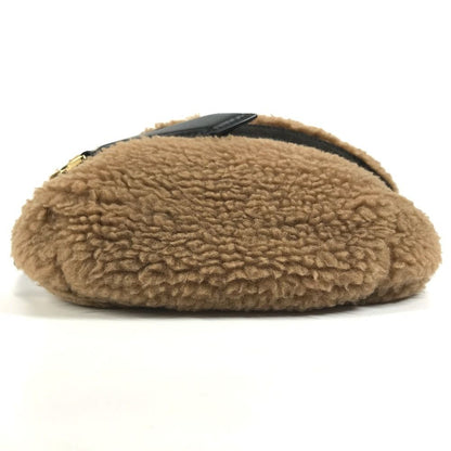 Max Mara Belt Bag Teddy Logo Fur Brown — view 5