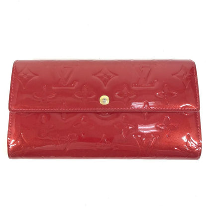 Louis Vuitton Wallet Portefeuille Sarah Monogram Vernis Canvas Pomme D'amour