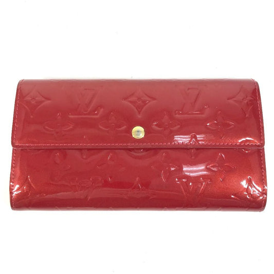 Louis Vuitton Wallet Portefeuille Sarah Monogram Vernis Canvas Pomme D'amour