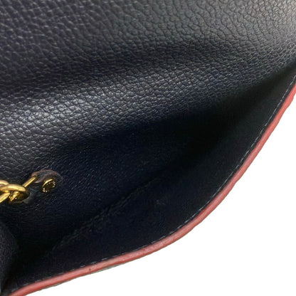 Louis Vuitton Coin Purse Monogram Empreinte Pochette Cles Marine Rouge Leather — view 3