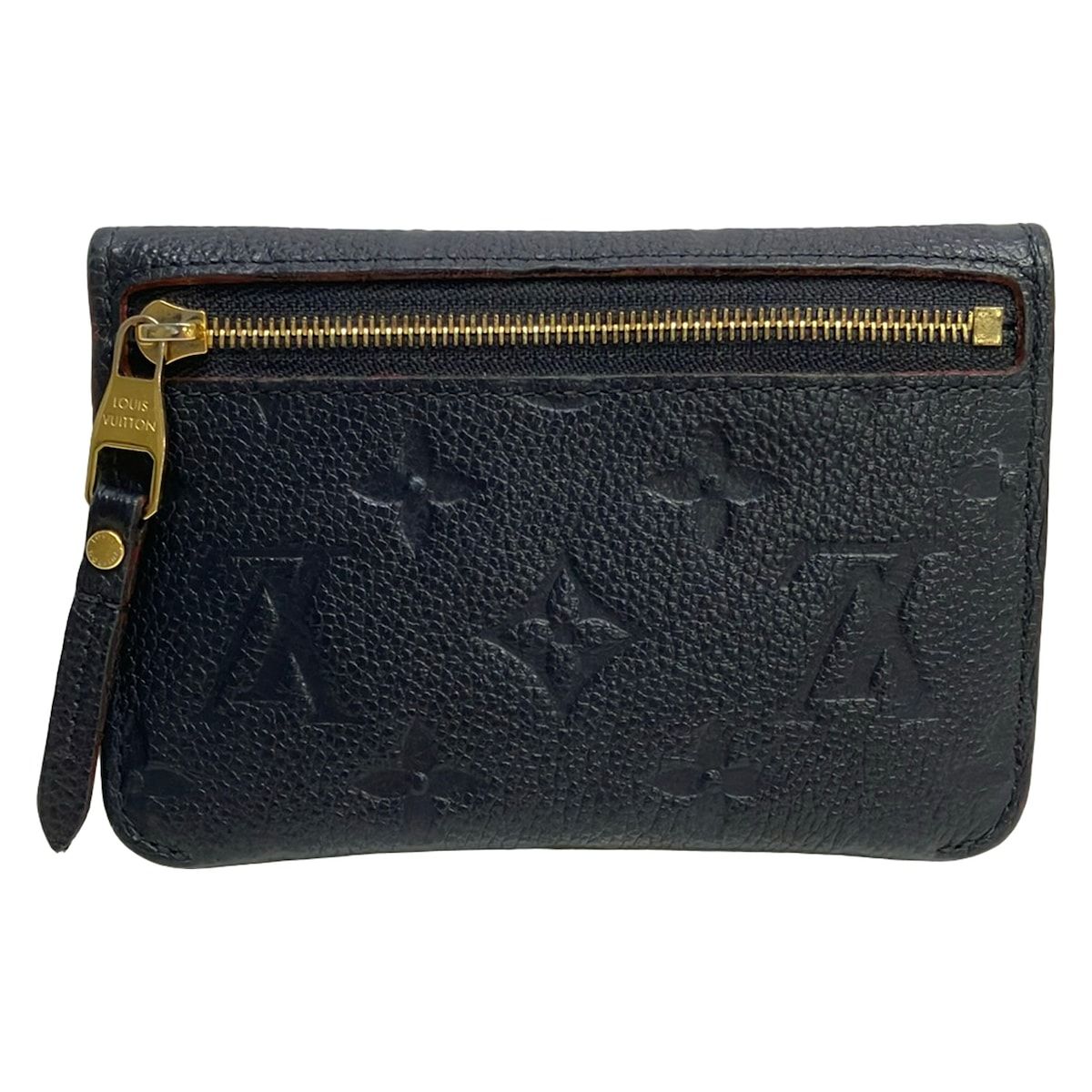 Louis Vuitton Coin Purse Monogram Empreinte Pochette Cles Marine Rouge Leather — view 2
