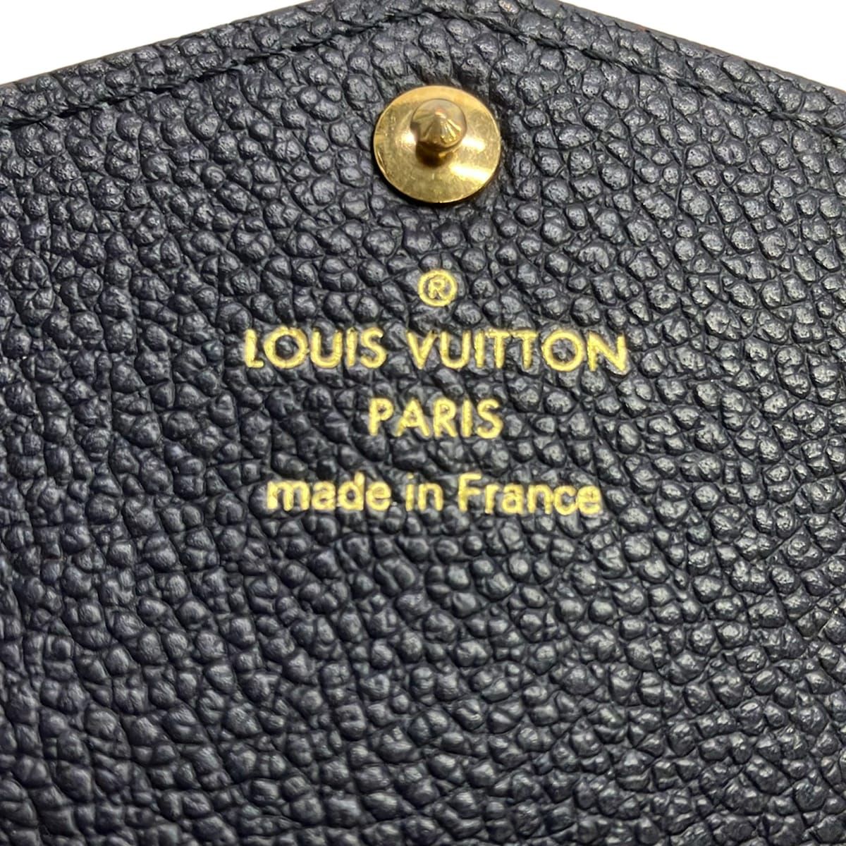 Louis Vuitton Coin Purse Monogram Empreinte Pochette Cles Marine Rouge Leather — view 4
