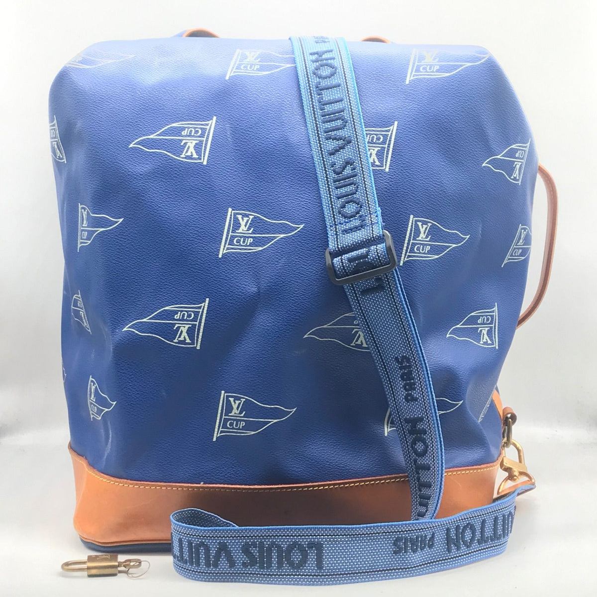 Louis Vuitton Cup Sac Marine Bandouliere Shoulder Bag Blue — view 3